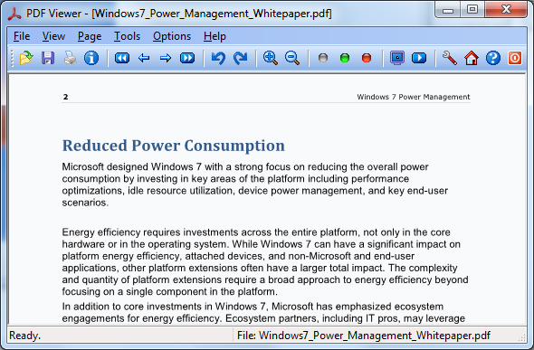 Click to view PDF Viewer for Windows 7 1.0 screenshot